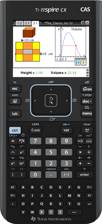 TI-Nspire CX CAS Graphing Calculator